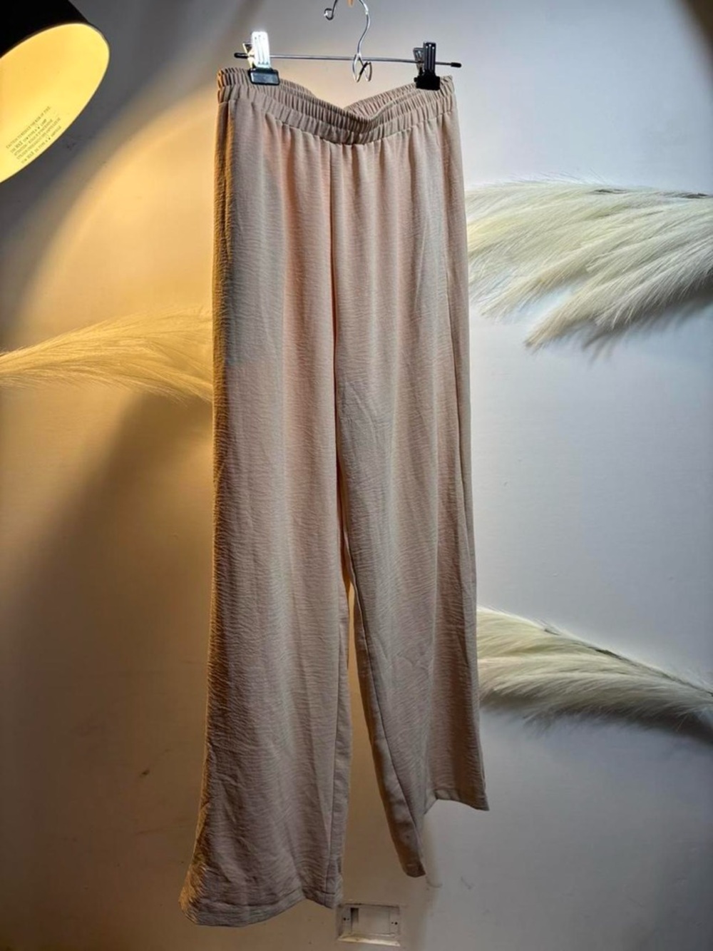 (#119) Lightweight Wide-Leg Lounge Pants - Blush